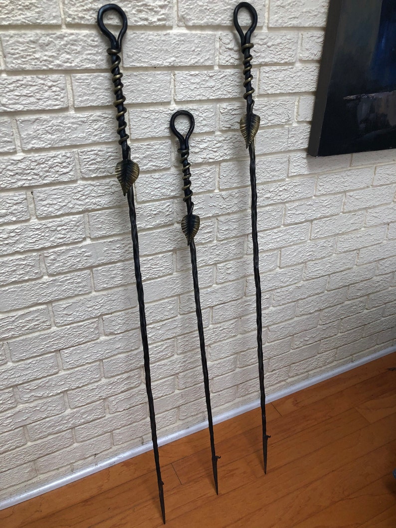 Hand Large Fire Poker Etsy