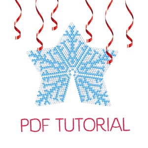 Beaded peyote star tutorial, 2020 Christmas ornament, Outdoor christmas decorations