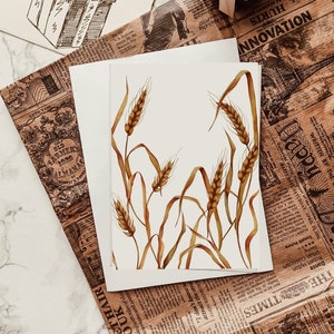 Druckbare botanische Grußkarte svg, 13x18 Florale Sommer Grußkarte, druckbare Hülle