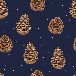 Weihnachten Tannenzapfen nahtlose Muster svg, Weihnachtskarten png. Weihnachtlicher Stoffdruck.
