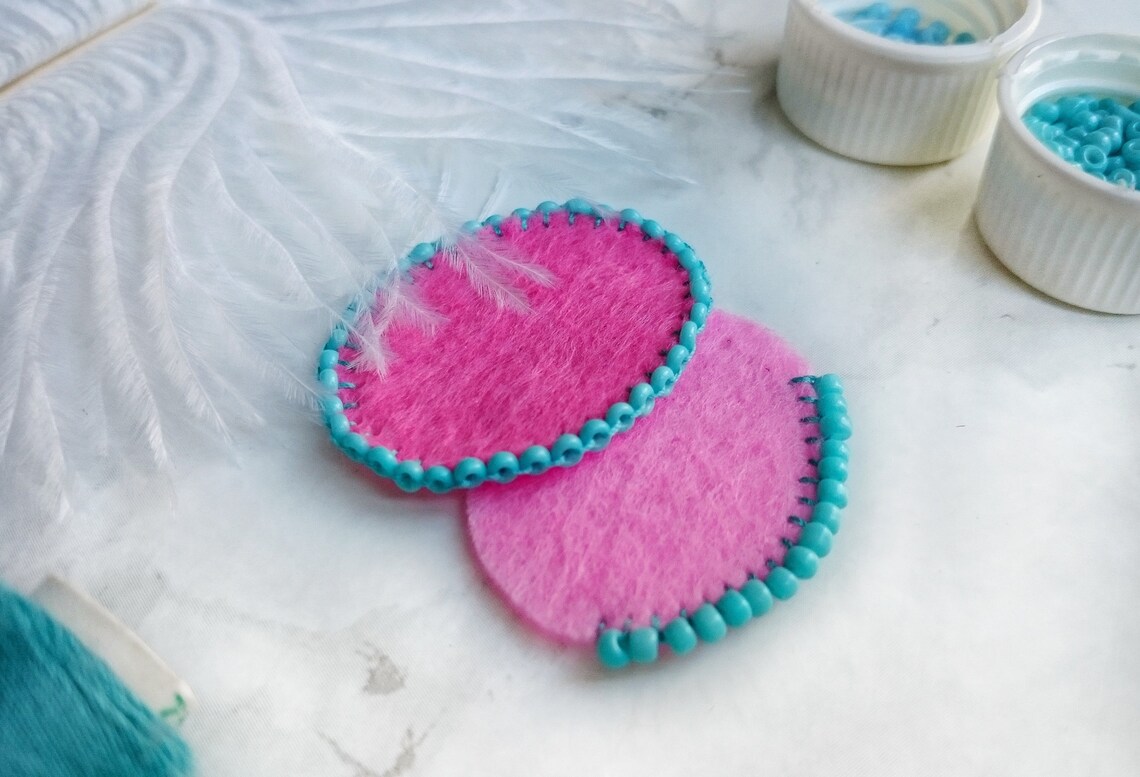 How to Finish Bead Embroidery Tutorial for Beaded Brooch Etsy
