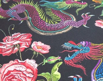 Wild Dragons Upholstery Decorative Furnishing Velvet Sold By the Metre