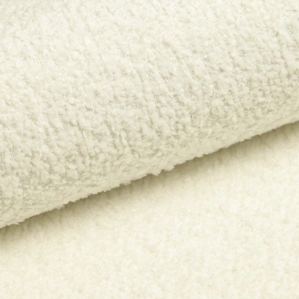 White Boucle Recycled Furnishing Upholstery Fabric Sell By Half a Meter