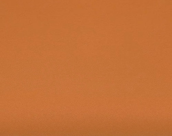 May include: A solid orange fabric swatch. The fabric has a smooth, even texture.