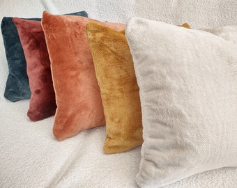 Plush Pillow Cover Pillowcase 40x40cm+ Zippered 6 Colours to Chosse