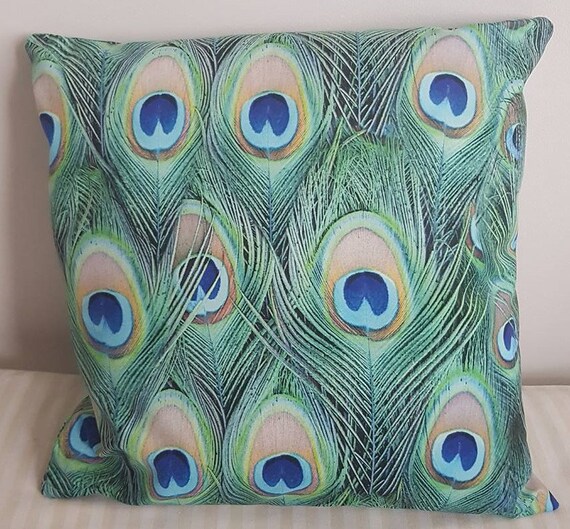 Luxury Printed Modern Peacock Velvet Pillow Covers Pillowcase 40x40cm Zippered Etsy Singapore