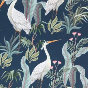 Birds Furnishing Velvet Upholstery Home Decor Sold By the Metre