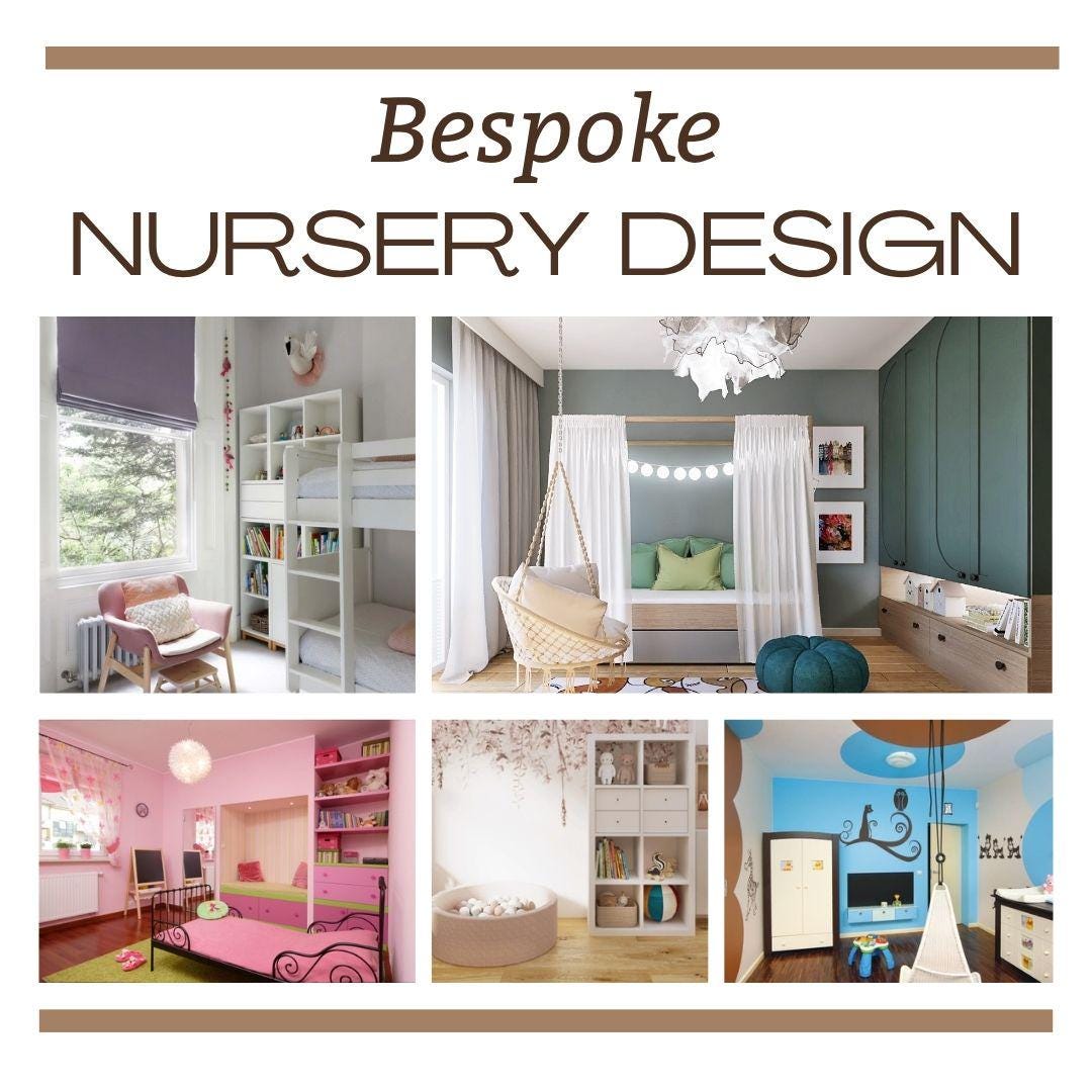 Bespoke Nursery Interior Design Package I Custom Layout, Colour Scheme ...