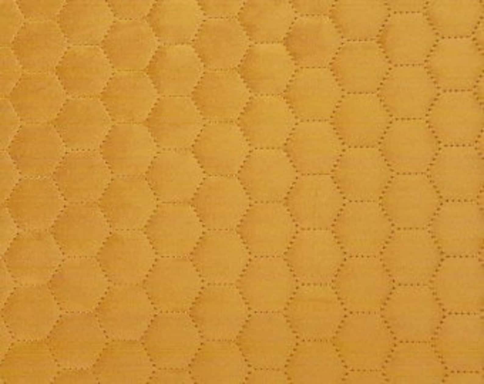 Quilted Mustard Yellow Velvet Soft Touch Luxury Etsy