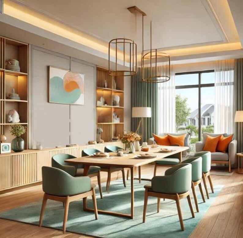 Bespoke Dining Room Interior Design Package I Custom Layout, Colour ...