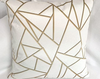 white gold pillow