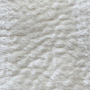 White Velvet Linen Textured Upholstery Decorative Fabric Sold By Half a Metre