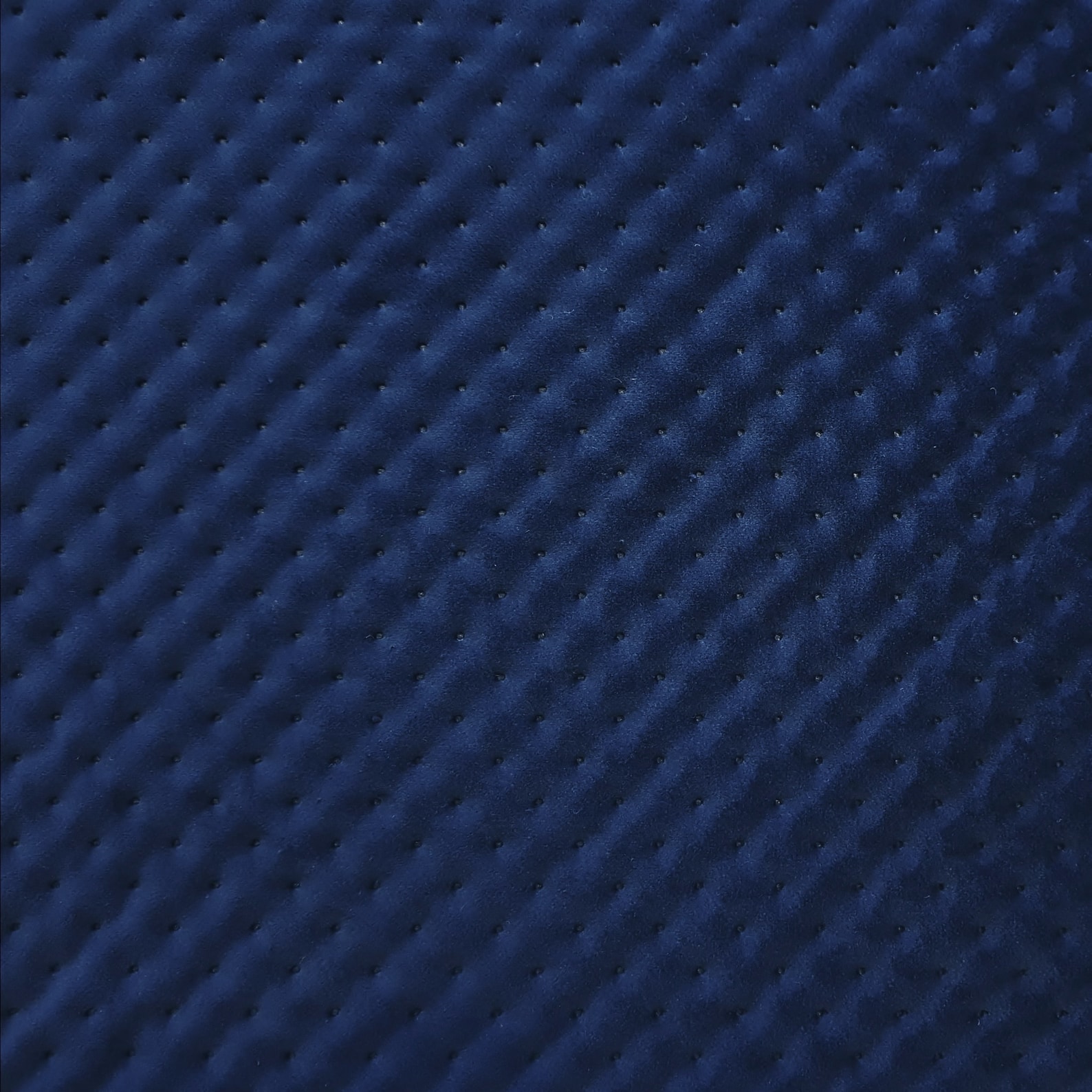 Quilted Dots Dark Blue Navy Velvet Upholstery Fabric Sold by Etsy