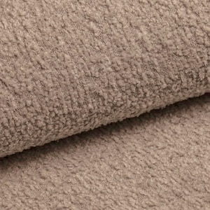 Dirty Pink Boucle Recycled Furnishing Upholstery Fabric Sell By Half a Meter