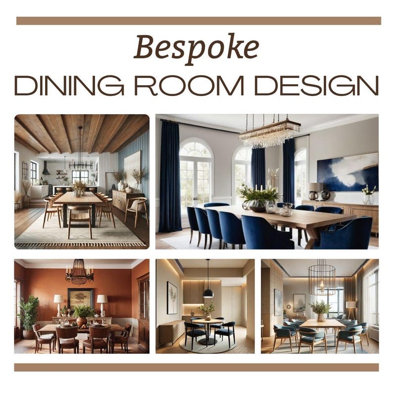 Bespoke Dining Room Interior Design Package I Custom Layout, Colour ...