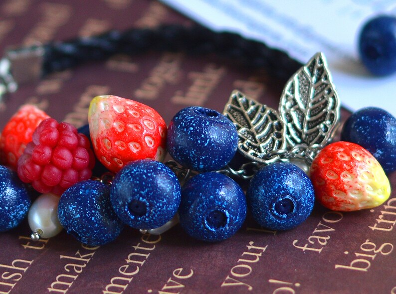 Blueberry jewelry setBerry jewellery setMix berry jewellery Etsy