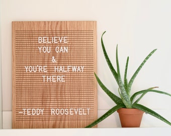 Wooden Letter Board 11x14 - Oak - Letterboard - Message Board - Modern Farmhouse - Wood Letter Sign