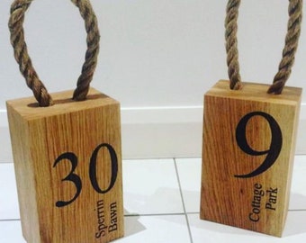Oak doorstop