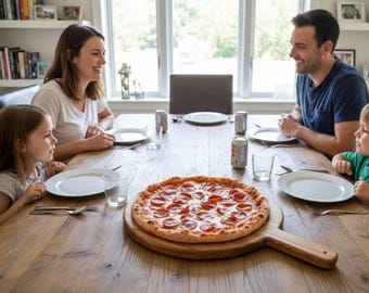 Handmade Pizza Paddle: Wooden Serving Board