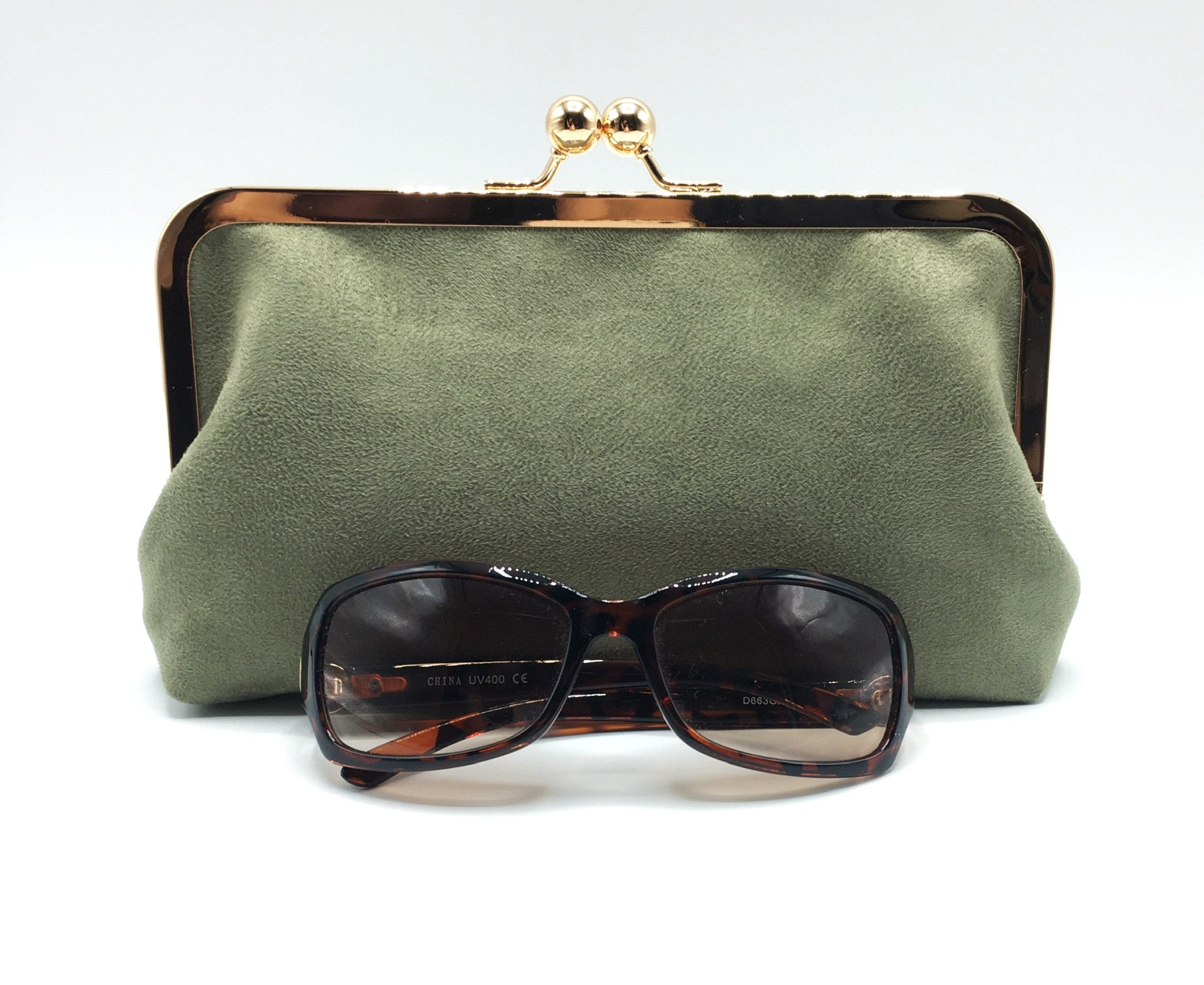 Kiss Lock Coin Case Olive green