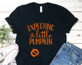 Expecting A Little Pumpkin Halloween Shirt, Funny Halloween Shirt, Mom To Be Pregnancy, Baby Shower Gift, Gift For Mom, Baby Announcement