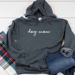 Dog Mom Script Heavy Blend Hooded Sweatshirt Hoodie, Dog Mom Hoodie, Hooded Sweater, Fur Mama Hoodie, Dog Mom, Dog Mama Hoodie, 12 Colors image 1