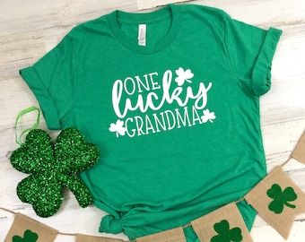 One Lucky Grandma St Patrick's Day T-Shirt, Grandma St Patrick's Day Shirt, One Lucky Grandma Shirt, St Paddy's Day Shirt, St Patty's Shirt