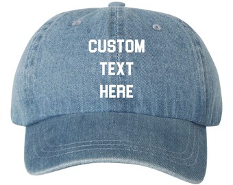 denim dad cap