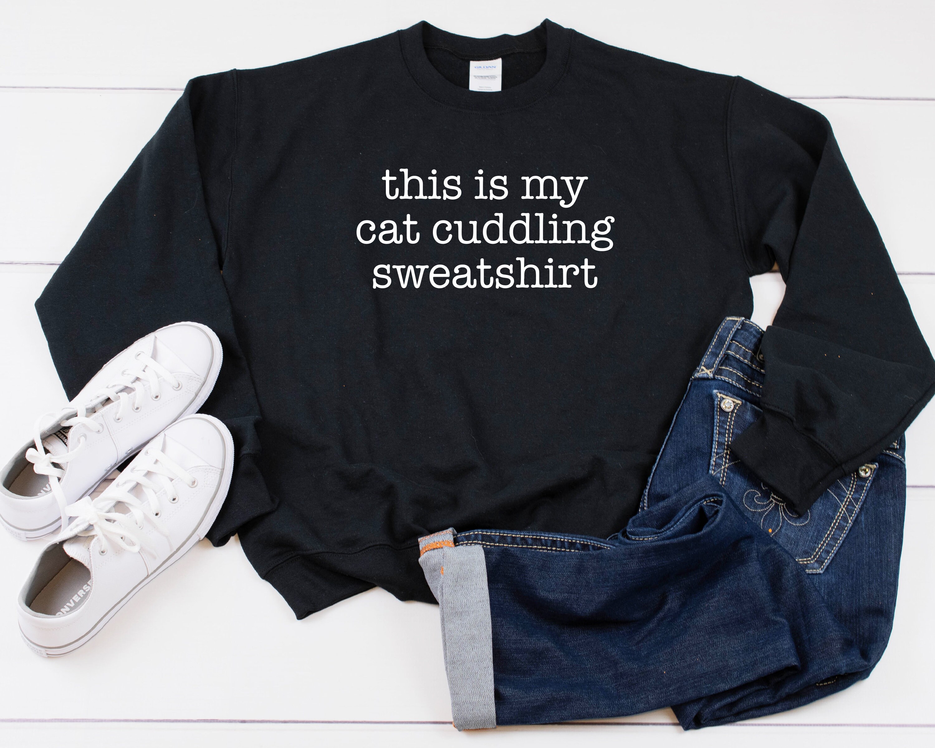 Cat cuddle sweatshirt hotsell