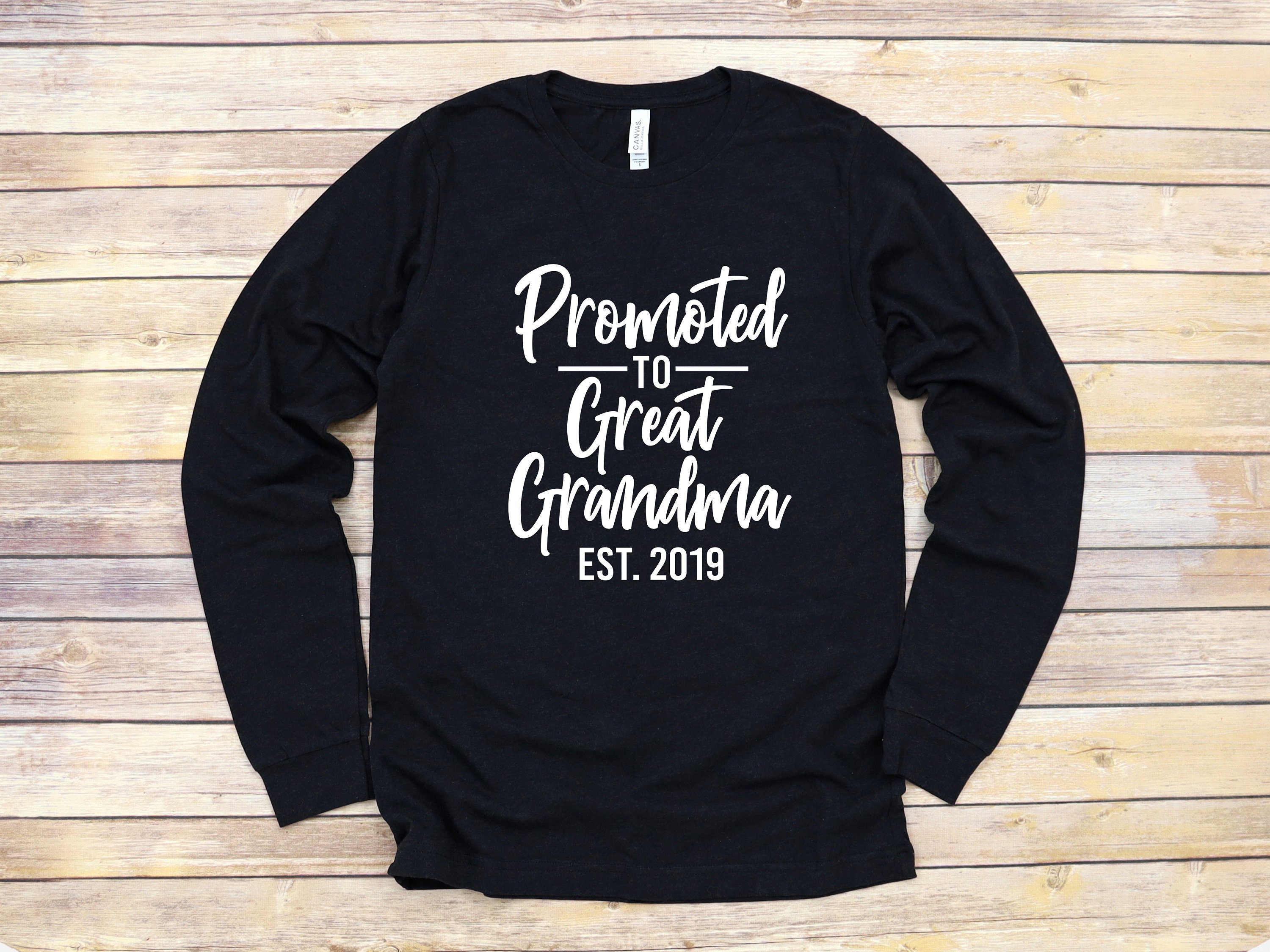 Promoted To Great Grandma Est 2019 T-Shirt Promoted To Great Grandma Est 2019 T-Shirt