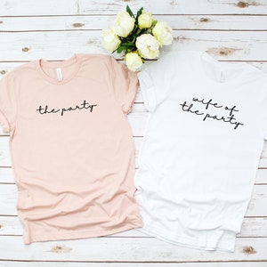 Bachelorette, SCRIPT Wife of The Party Shirts, Bachelorette Shirts, Bridal Shirts, Bridesmaids, Bridal Party, Bride to Be, Gift For Bride,