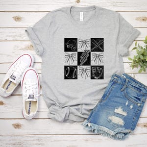 Baseball Squares Unisex T-Shirt, Baseball Shirts, Baseball Season shirts Baseball Game Day Shirt, Game Day Shirt, Baseball Shirts, Baseball