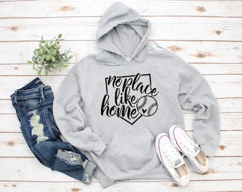 No Place Like Home Heavy Blend Hooded Sweatshirt Hoodie, Baseball