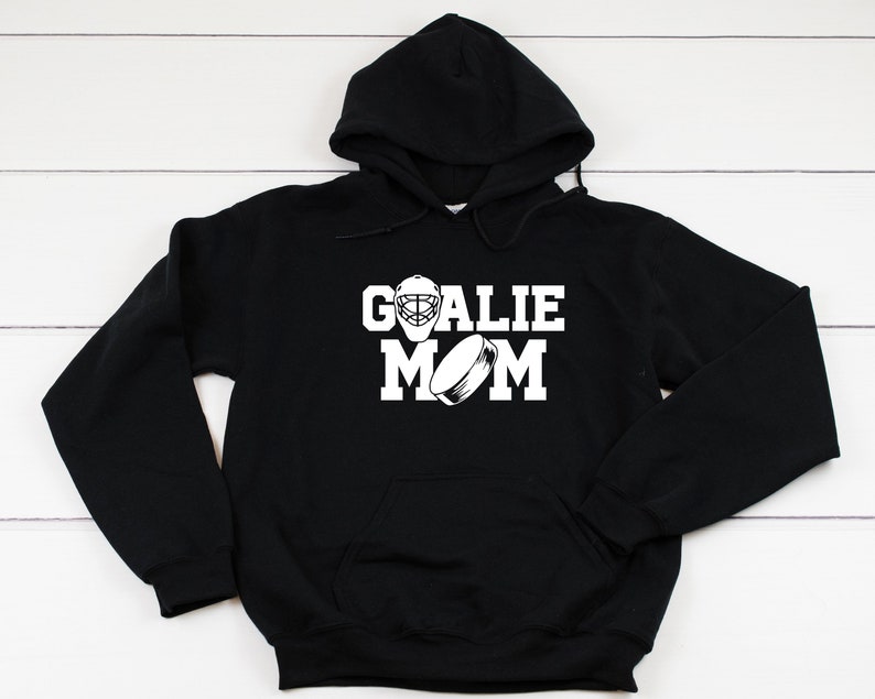 Hockey Goalie Mom Hooded Sweatshirt Hoodie, Hockey Mom Hoodie, Funny Hockey Mom, Hockey Hoodie, Hockey Game Day Hoodie, Goalie Mom 12 Colors image 4