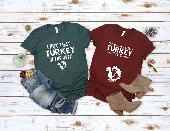 There Are Two Little Turkeys In This Oven Thanksgiving Shirt There Are Two Little Turkeys In This Oven Thanksgiving Shirt
