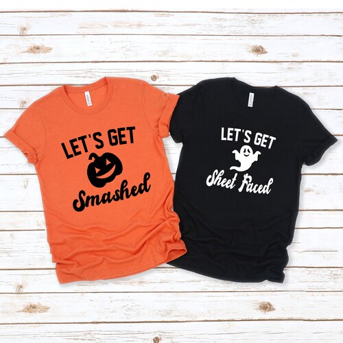 Funny Couples Halloween Shirts Matching Halloween Party Etsy