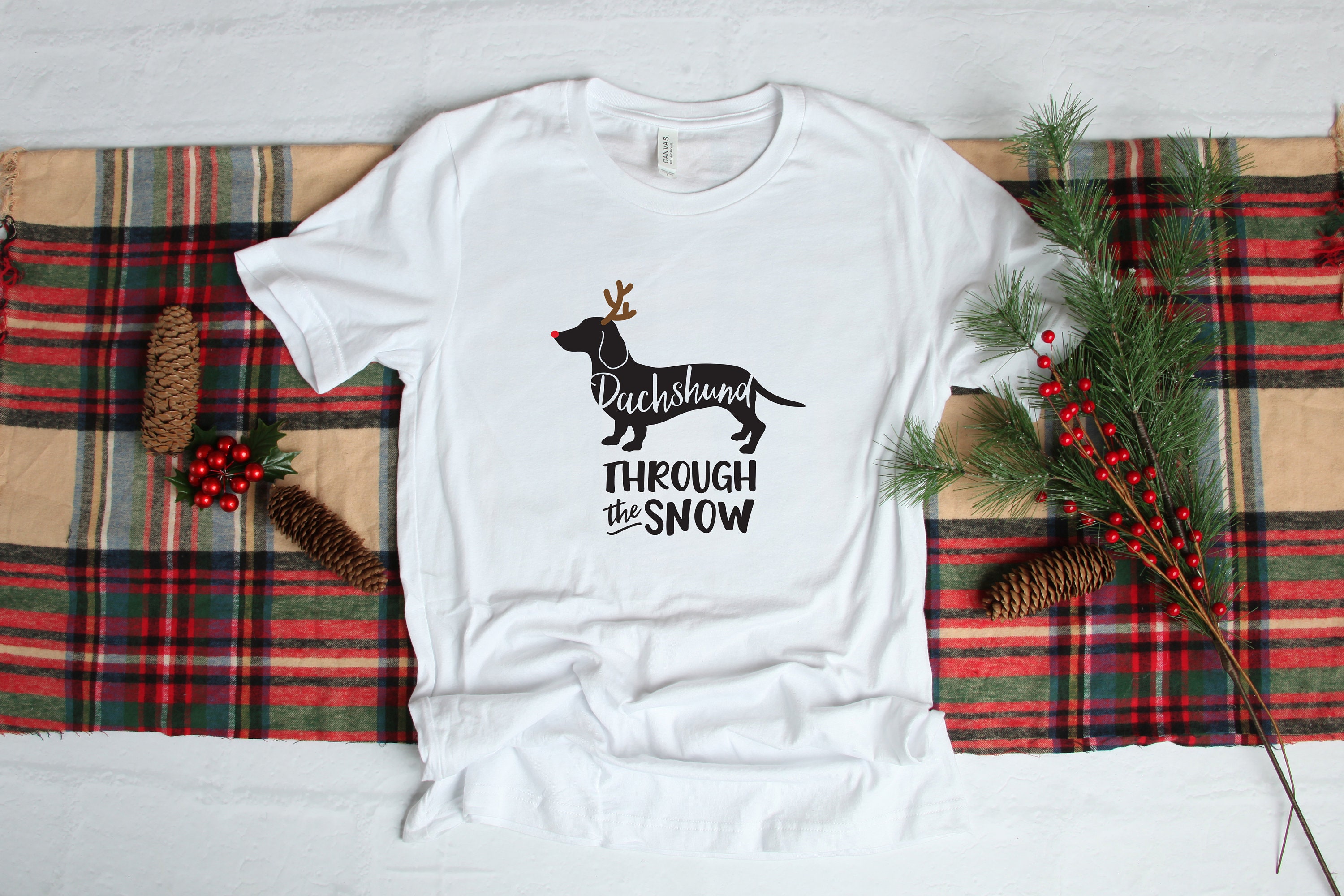 Dachshund Through the Snow Christmas T shirt Funny Sayings Shirt Christmas Day Shirt Holiday Shirt Santa Shirt Holidays Dachshund Shirt Etsy