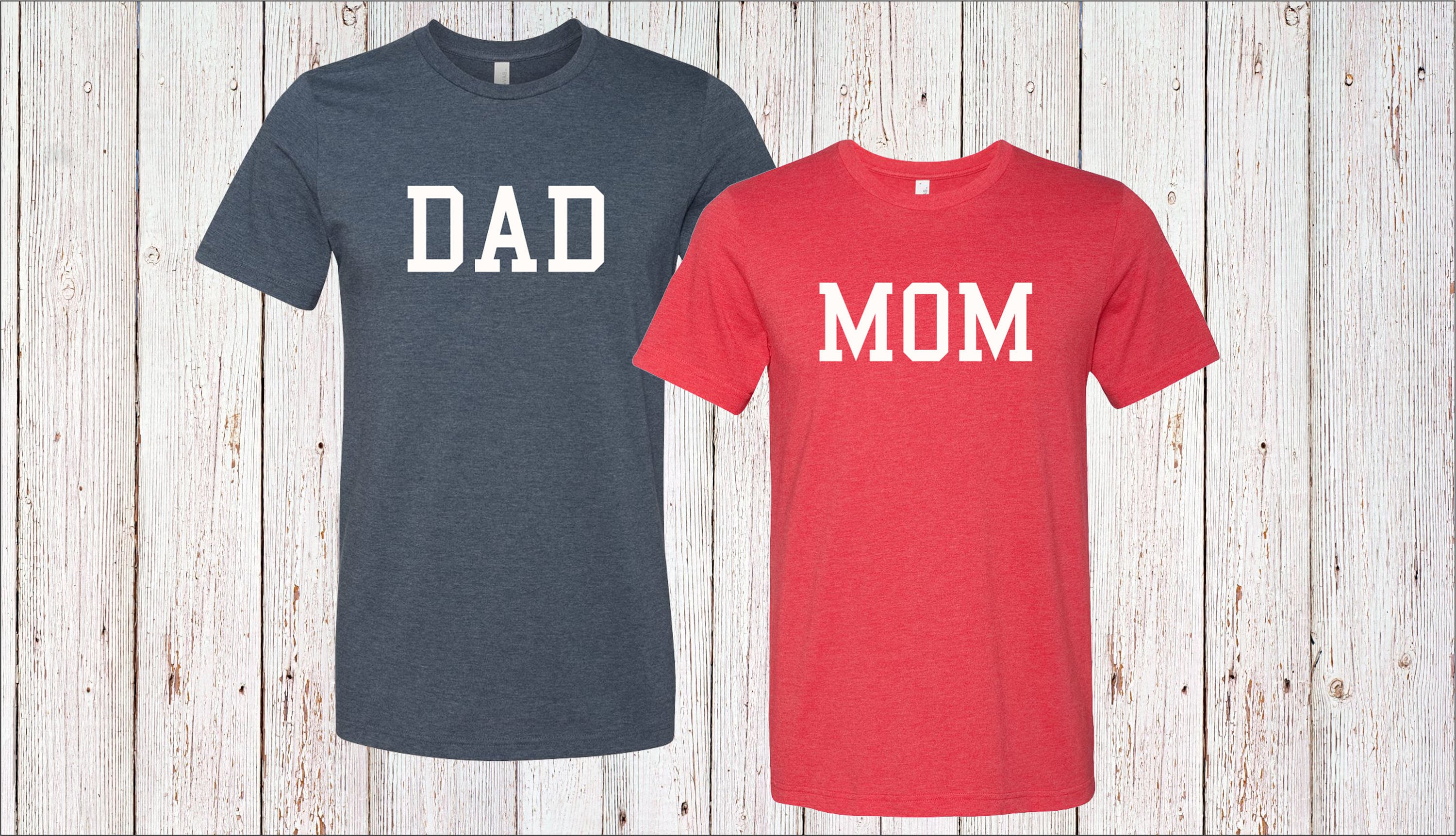 Couples Shirts T-Shirt Mom And Dad Baby Announcement Mom And | Etsy