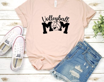 Volleyball MOM T-Shirt, Volley Mom, Gift For Mom, Sports Mom, Volleyball Mom Shirt, Gift For Sports Mom Volleyball Game Shirt volleyball mom