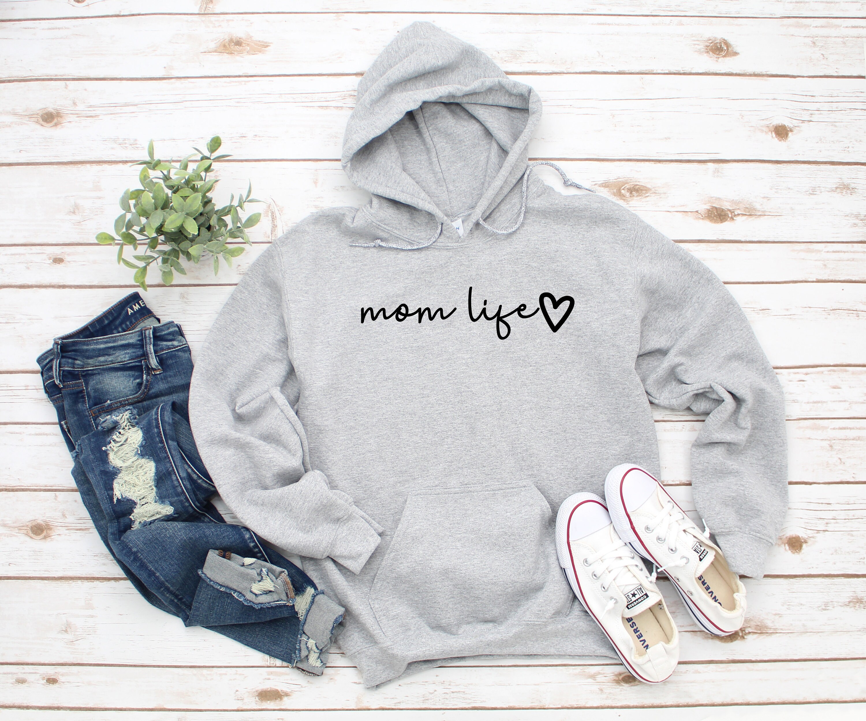 Mom Life Script Sweatshirt Hoodie Mom Hoodie Mama Hoodie Etsy