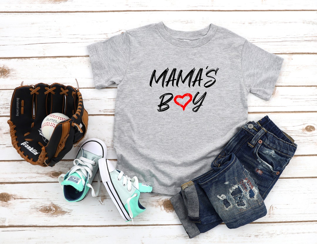 Mama's Boy Heart TShirt Toddler & Youth Shirt Funny Etsy.de