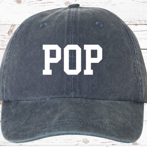 Pop Hat, POP Embroidered Hat, Pigment Dyed Unstructured Hat, Baby Announcement, Pop To Be, Choose Your Hat Color! Choose Any Color Thread!