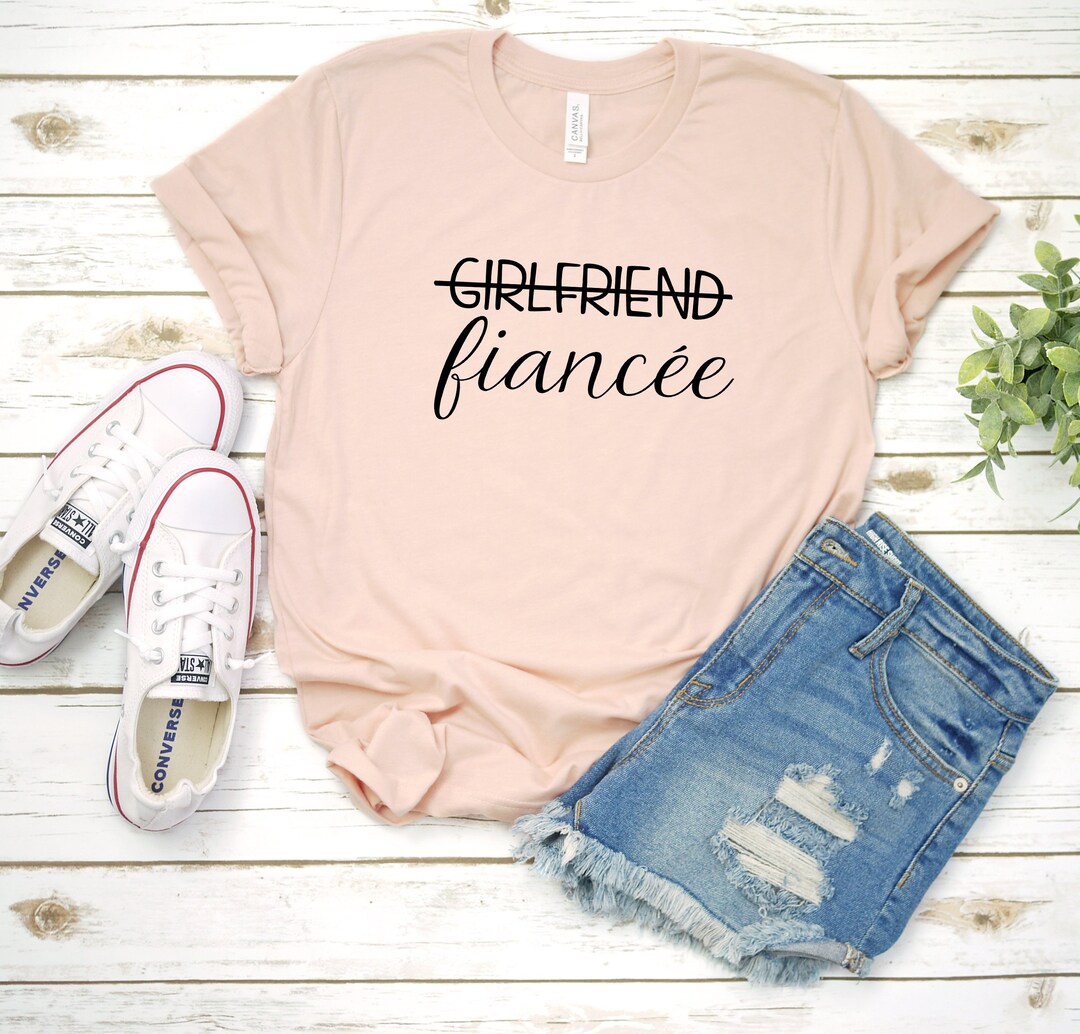Fiancee Shirt, Girlfriend Fiancee Shirt, Fiance Shirt, Bachelorette ...