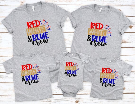 4th Of July American Family Shirts Red 
