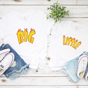 Big Little College Sorority shirts, Flames Sorority reveal shirts, Greek shirt, Little sister, Big Sister, Big Little shirt, GBig, Red Flame