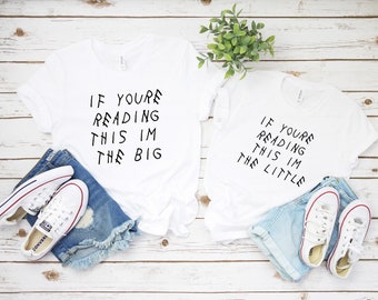 Big Little If You're Reading This Sorority shirts, Custom sorority reveal shirts, Little sister, Big Sister, Big Little shirts, GBig GGBig