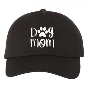 Dog Mom Paw Dad Hat, Dog Mama, Fur Mom, Mother's Day, Trendy Dad Hat Baseball Cap, Customize Your Own Color! Choose Any Color Hat And Print!