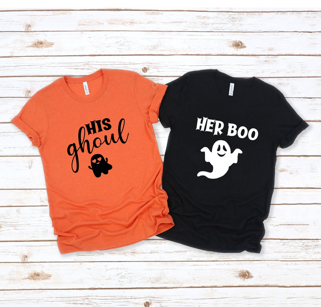Halloween Couples Shirts Tshirt His Ghoul Her Boo His & Etsy