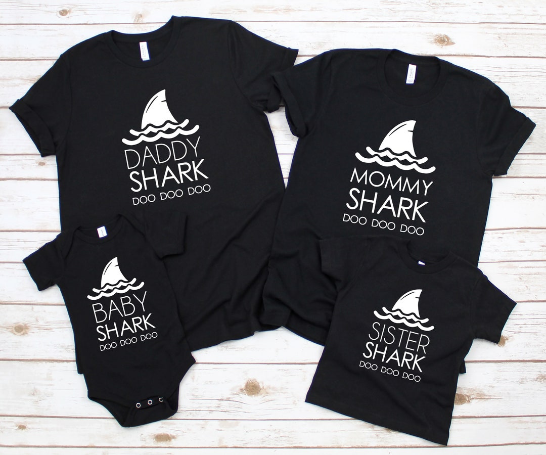 Mommy Sharkdaddy Baby Shark Matching Shirts Mommy and Me - Etsy