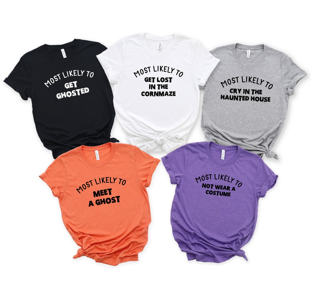 Halloween Group Tshirts, Most Likely to Group Halloween Shirts